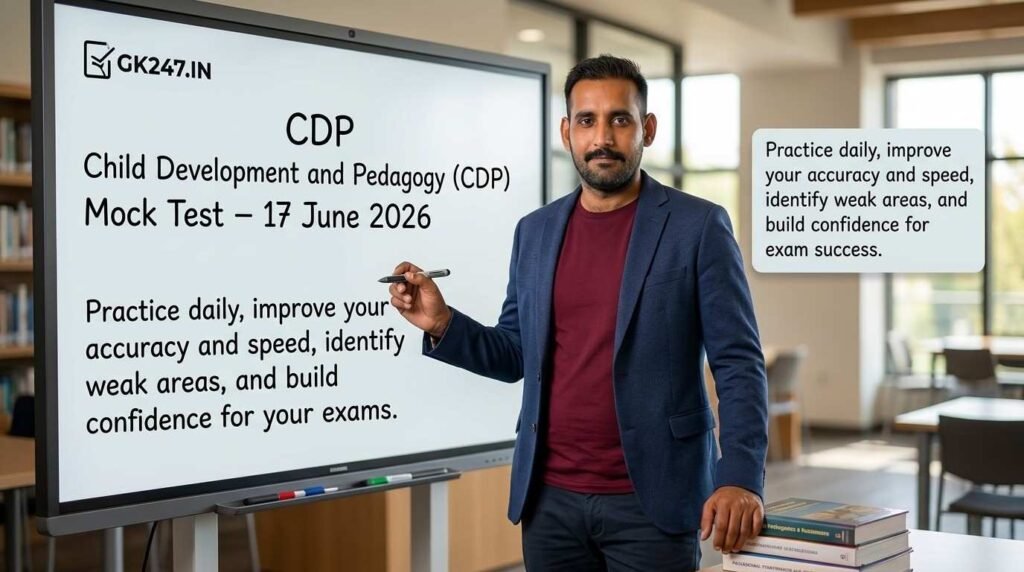 CDP Child Development and Pedagogy (CDP) Mock Test – 17 June 2026