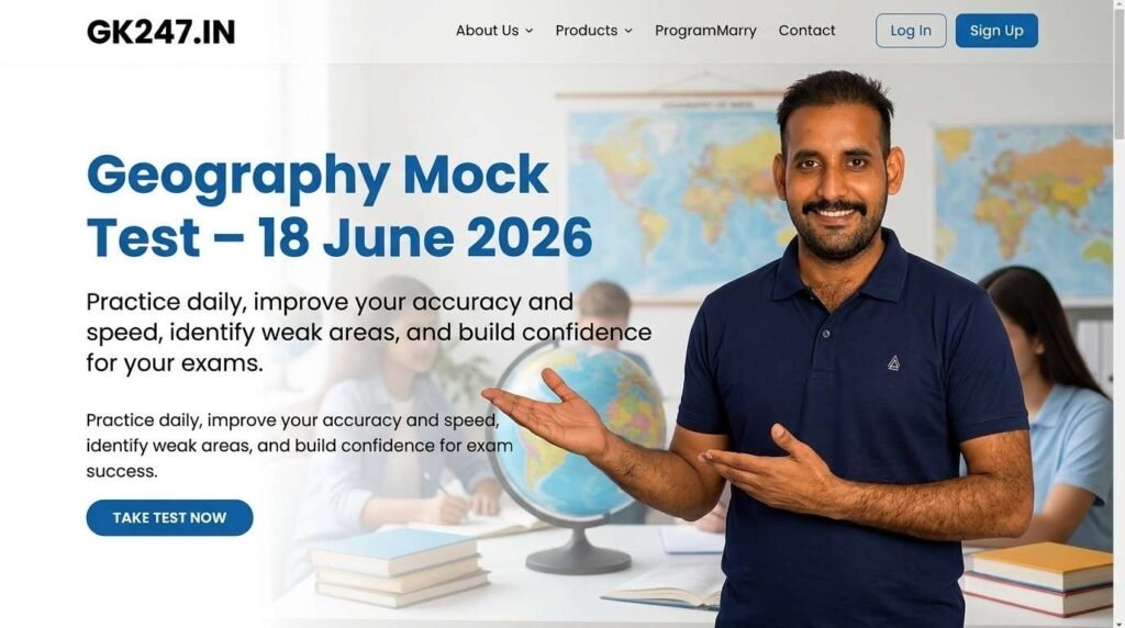 Geography Mock Test – 18 June 2026