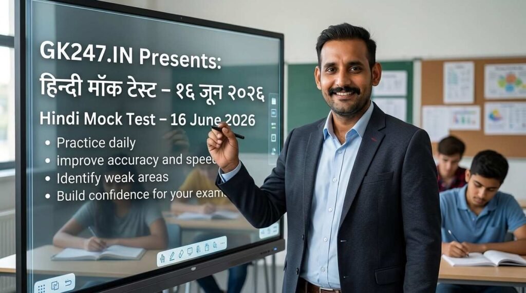 Hindi Mock Test – 16 June 2026