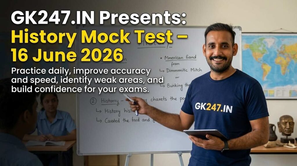 History Mock Test – 16 June 2026