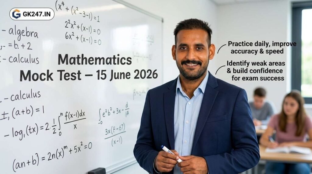 Mathematic Mock Test – 15 June 2026