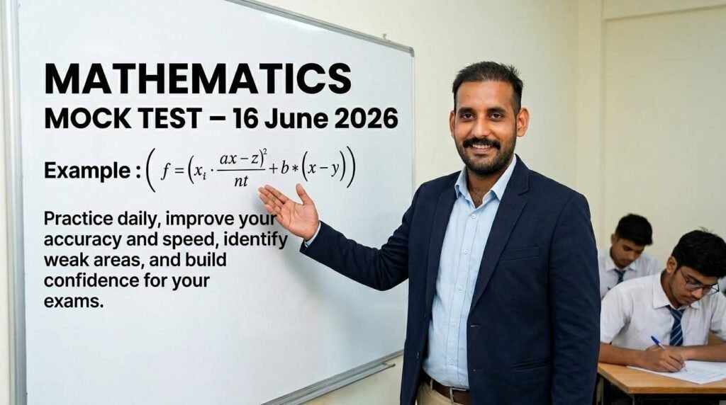 Mathematic Mock Test – 16 June 2026