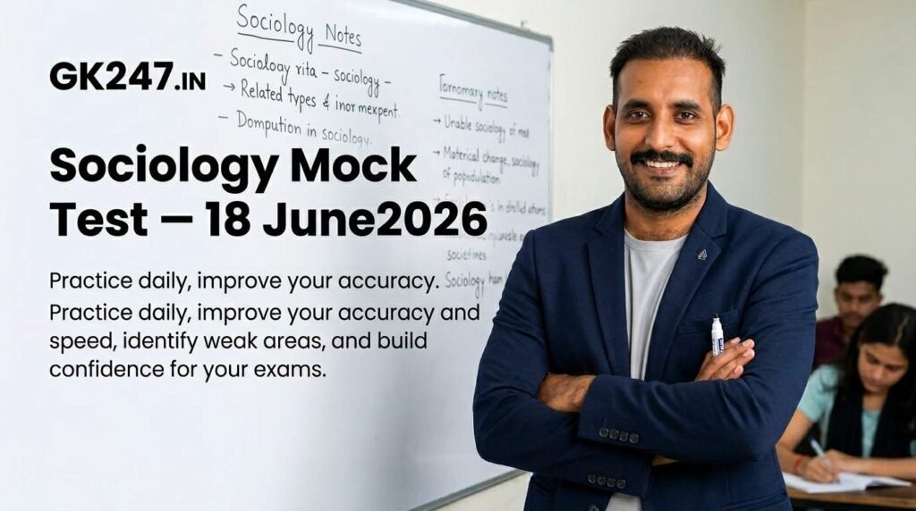 Sociology Mock Test – 18 June 2026