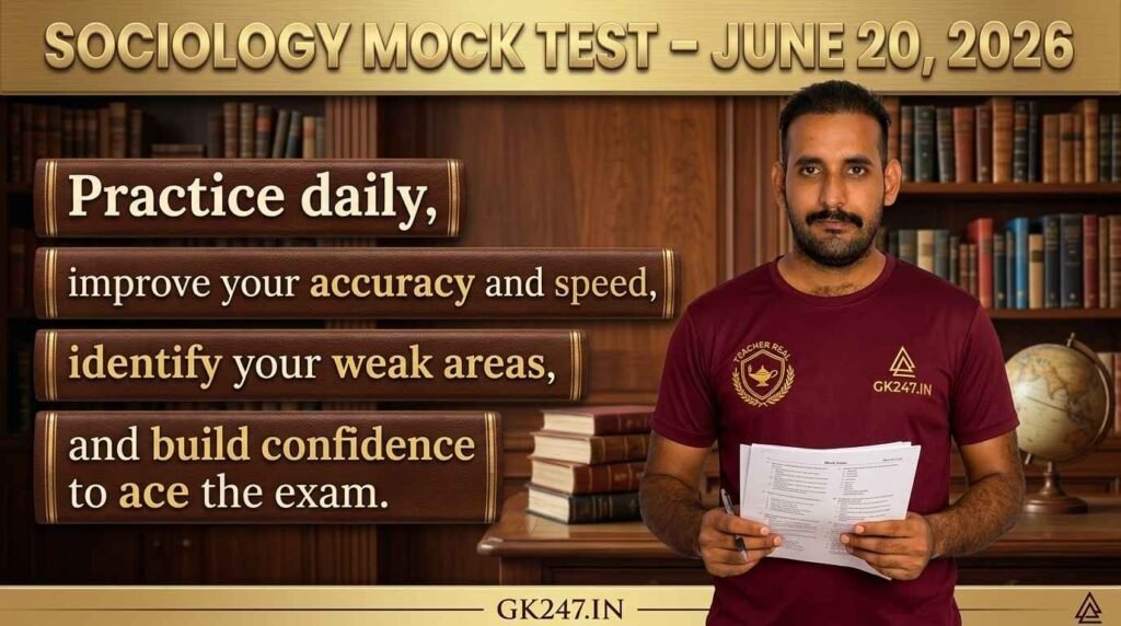 Sociology Mock Test – 20 June 2026